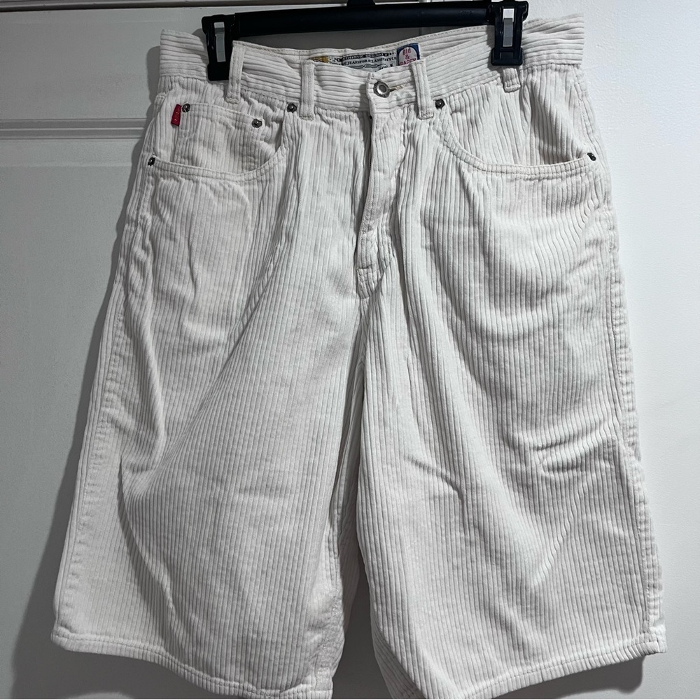 Vintage Gold Crest Bugle Boy Shorts Mens 32 Waist Jorts Big Baggy Skater 90s